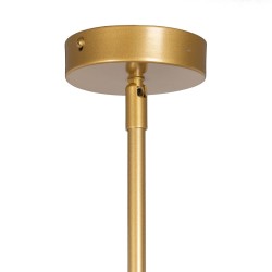 Ceiling Light 80 x 80 x 137,5 cm Golden Metal Modern