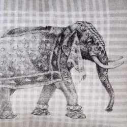 Coussin Eléphant 45 x 30 cm