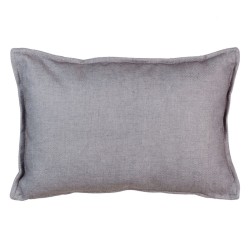 Coussin Polyester Gris clair 45 x 30 cm