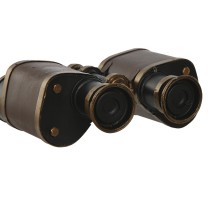 Decorative Figure Home ESPRIT Brown Bronze Binoculars Vintage 17,5 x 16 x 7 cm