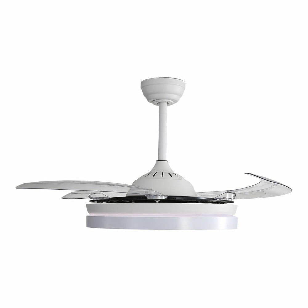 Ventilateur de Plafond avec Lumière EDM 33827 Ross Blanc 35 W 4100 Lm 2190 Lm Rétractile