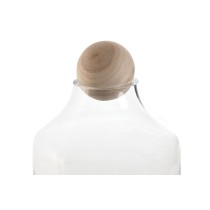 Vase Home ESPRIT Transparent Naturel Bois Verre 21 x 21 x 42 cm