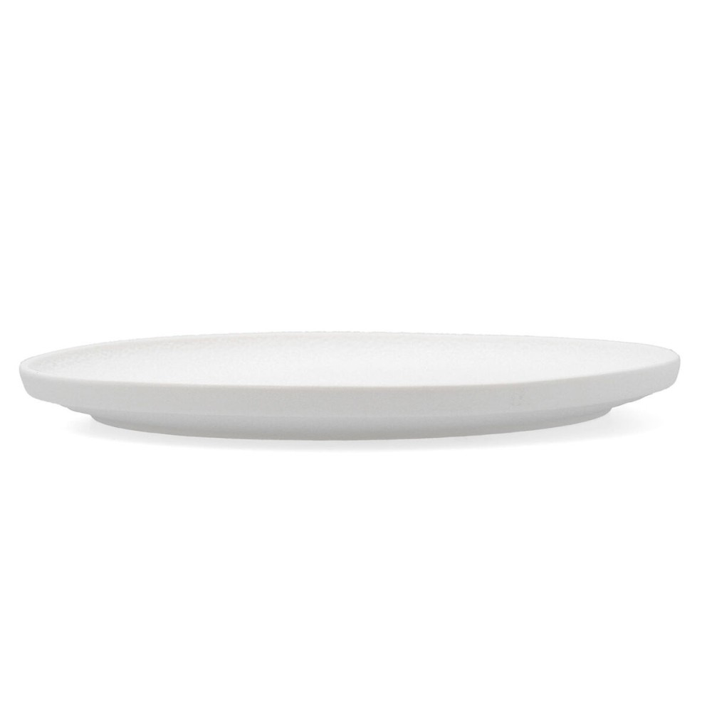 Flat Plate Bidasoa Fosil White Ceramic 26,5 x 26,4 x 2,3 cm (6 Units)