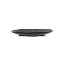 Teller Bidasoa Fosil Schwarz aus Keramik Tonerde 15,8 x 13,8 x 2 cm Kaffee (8 Stück)