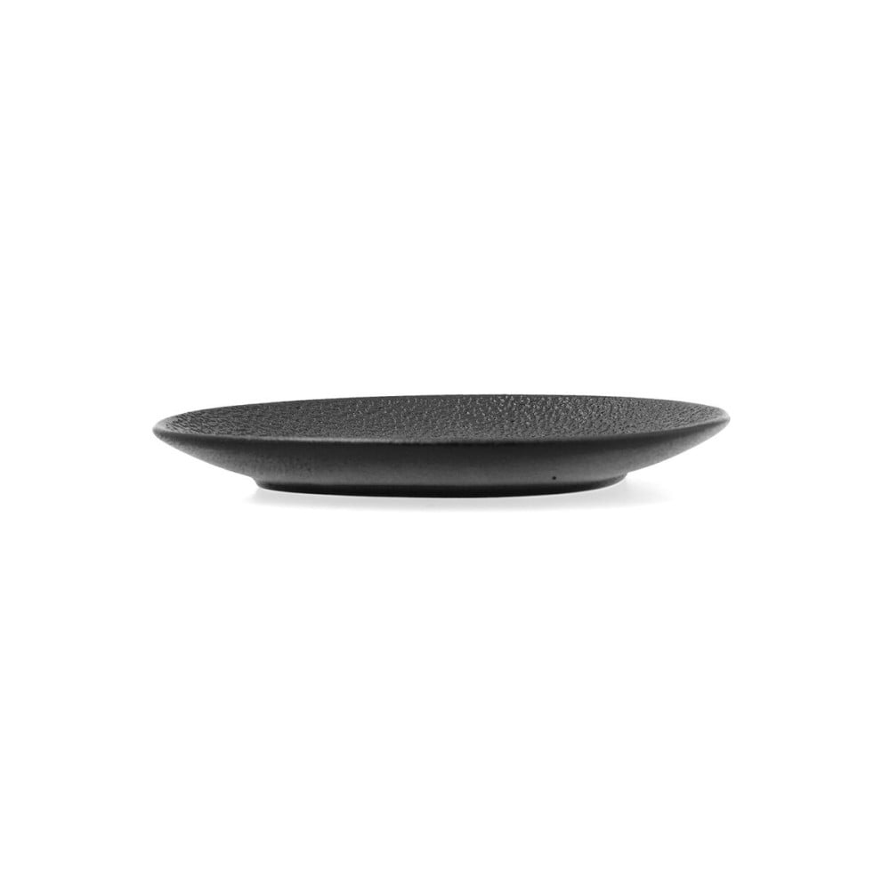 Assiette Bidasoa Fosil Noir Céramique Alumine 15,8 x 13,8 x 2 cm Café (8 Unités)