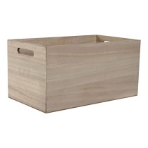 Boîte Décorative Home ESPRIT Multicouleur Naturel Bois MDF 36 x 21 x 18 cm