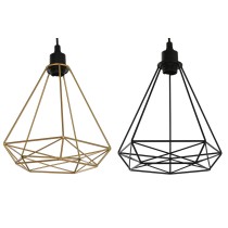 Deckenlampe Home ESPRIT Schwarz Gold Metall 50 W 28 x 27 x 34 cm (2 Stück)