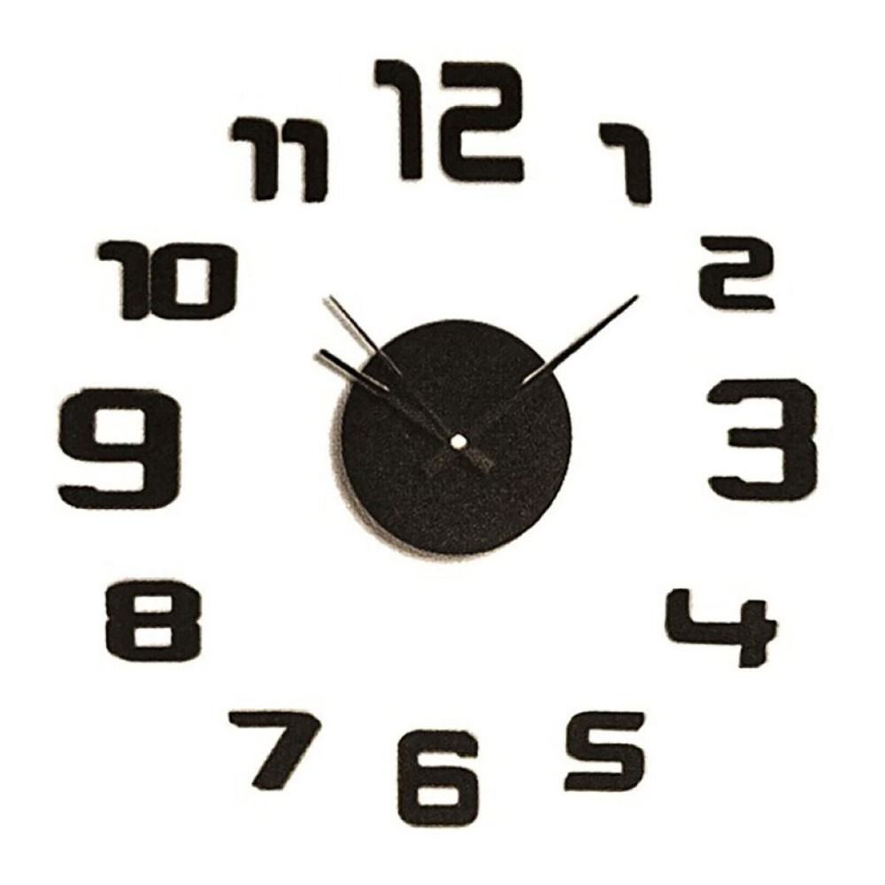 Horloge Murale Caison Noir Ø 35 cm Adhésif