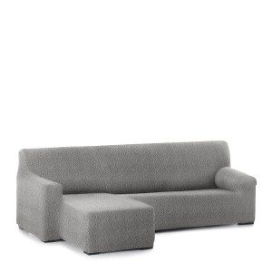 Right short arm chaise longue cover Eysa ROC Light grey 120 x 120 x 360 cm