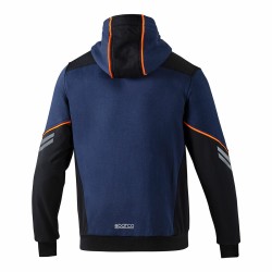 Sweat à capuche homme Sparco Tech Ndis Blue marine