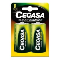 Piles Alcalines Cegasa Bl.LR20 D 1,5V (2 uds) (12 Unités)