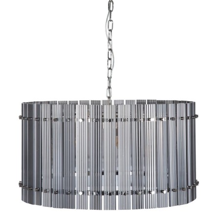 Deckenlampe 76 x 76 x 39 cm Kristall Metall Silber