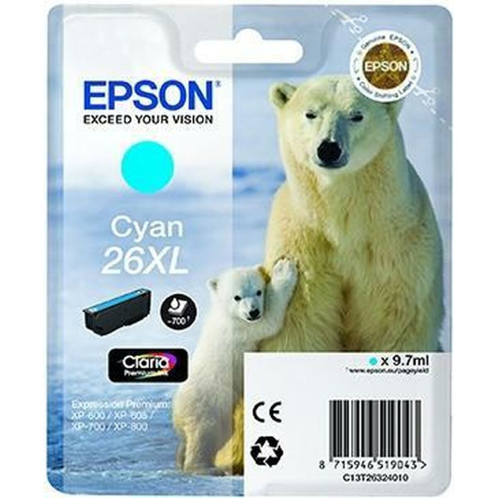 Cartouche d'encre originale Epson C13T26324012 Cyan