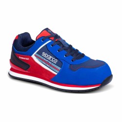 Sicherheits-Schuhe Sparco Ndis Scarpa Gymkhana Martini Racing S3 ESD Blau Rot