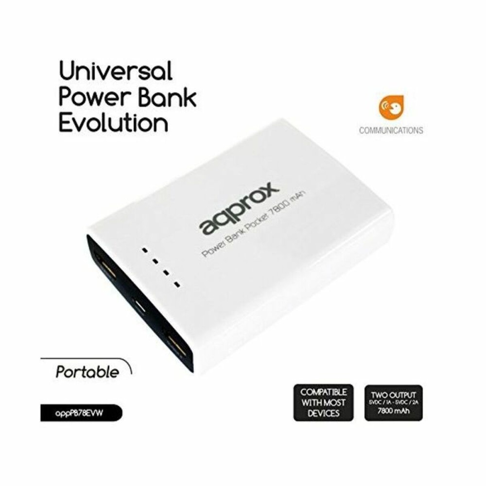 Power Bank approx! APPPB78EVW Blanc