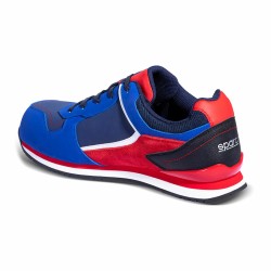 Sicherheits-Schuhe Sparco Ndis Scarpa Gymkhana Martini Racing S3 ESD Blau Rot