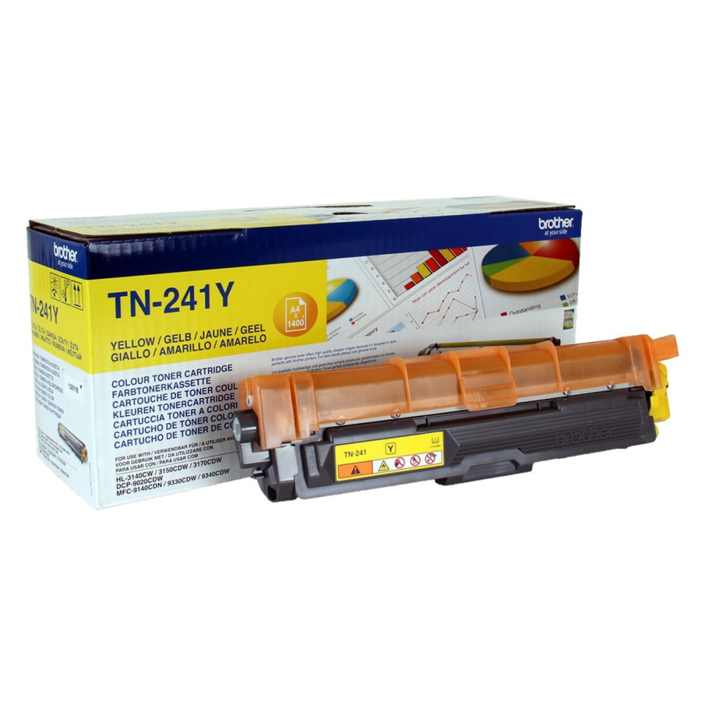 Toner original Brother TN-241Y Jaune Noir