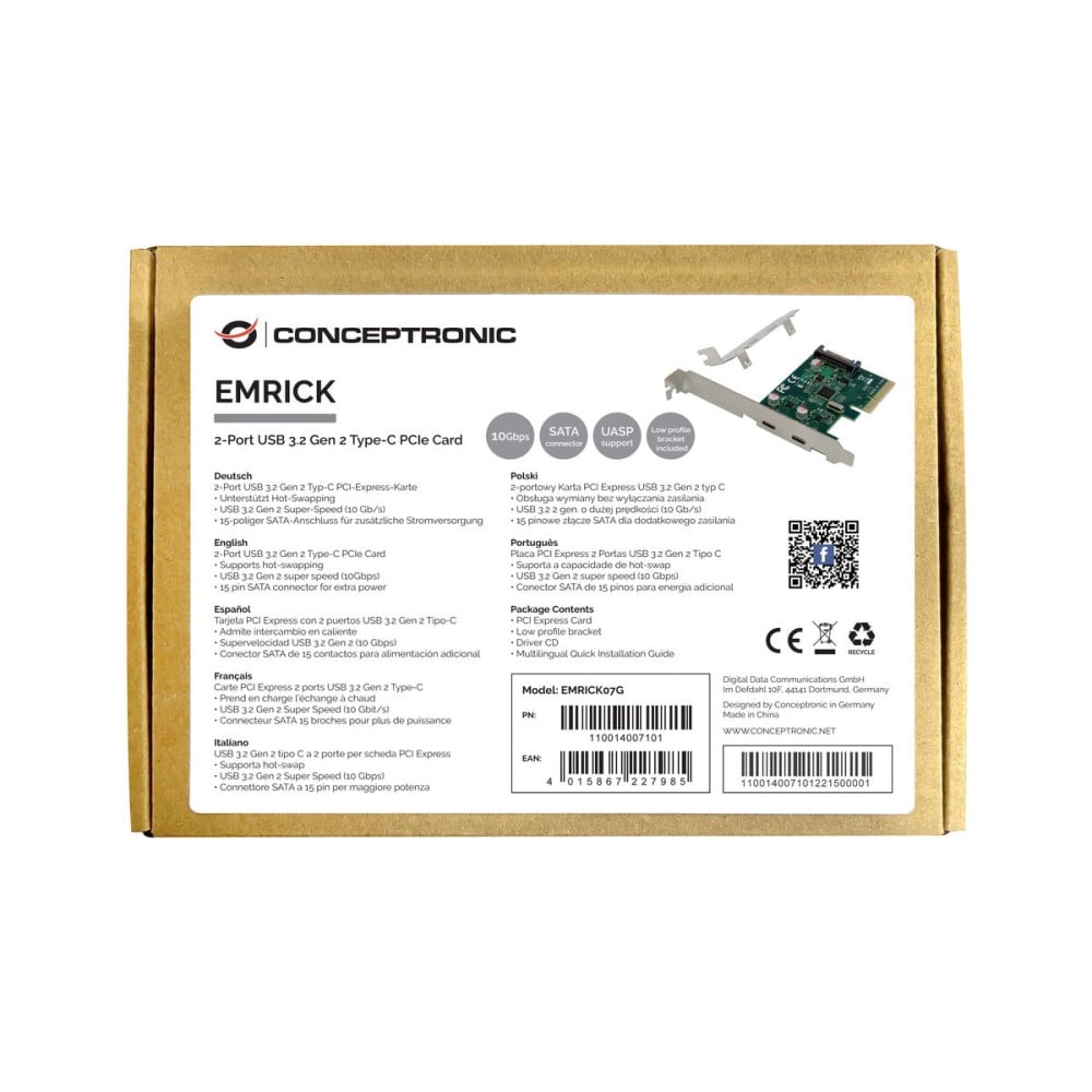 Carte PCI Conceptronic EMRICK07G