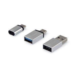 USB Adapter Equip 133475 Silberfarben (3 Stück)