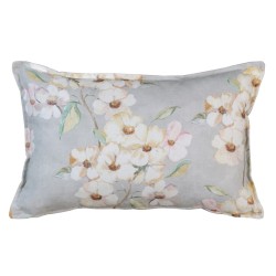 Coussin Fleurs 100 % coton 45 x 30 cm