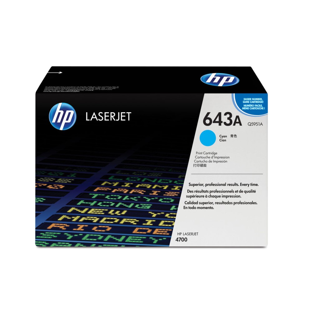 Original Toner HP 643A Türkis