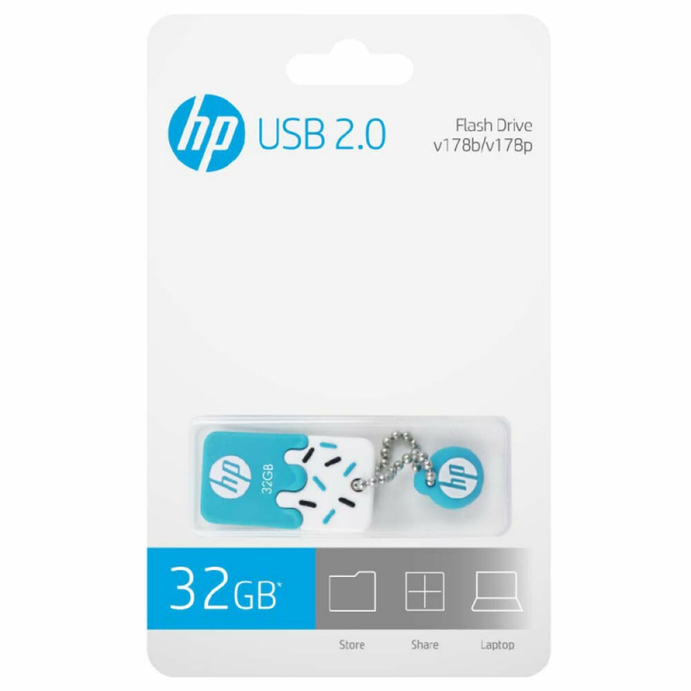 Clé USB HP v178b Bleu 32 GB (1 Unité) 32GB