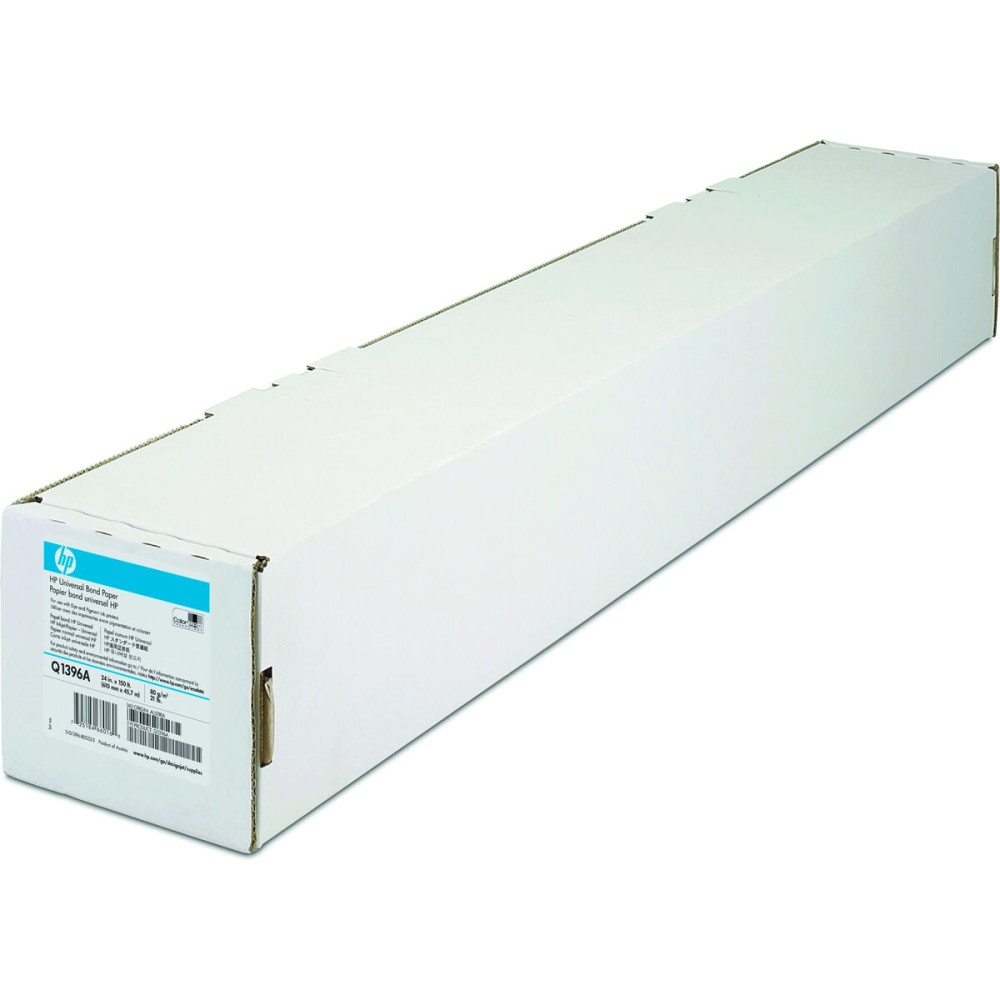 Roll of Plotter paper HP Q1396A White 610 mm x 45,7 m 80 g/m²