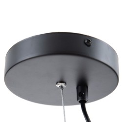 Ceiling Light Black Metal 26 x 26 x 46 cm