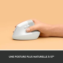 Souris sans-fil Logitech Lift Blanc Ergonomique 4000 dpi