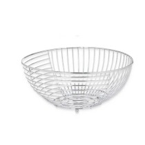 Obstschale Kinvara W7728-1 CHROME Silberfarben Metall 28 x 12,7 x 28 cm (6 Stück)