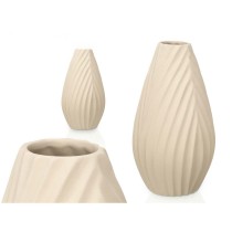 Vase GiftDecor 340-C Beige Ceramic 26 x 49 x 26 cm