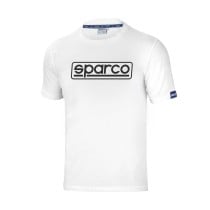 Herren Kurzarm-T-Shirt Sparco FRAME Weiß