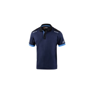 Polo à manches courtes homme Sparco TW Bleu Bleu foncé