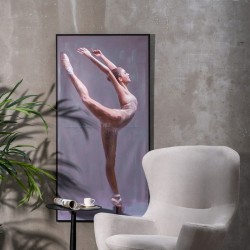 Bild 70 x 3,5 x 140 cm Leinwand Ballerina