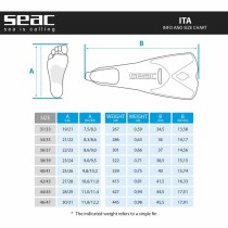 Snorkel Fins Seac Pinne Ita White