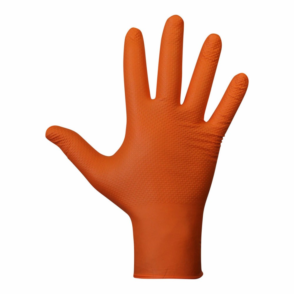 Nitrile gloves JUBA Agility Grip Orange Powder-free 50 Units