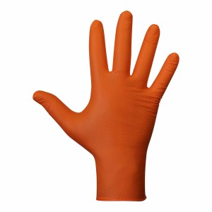 Gants en nitrile JUBA Agility Grip Orange Sans poudre 50 Unités