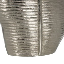 Vase Metal Silver 17 x 9 x 44 cm