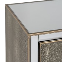 Nightstand CHLOE Golden Mirror Crystal MDF Wood 51 x 41 x 51 cm