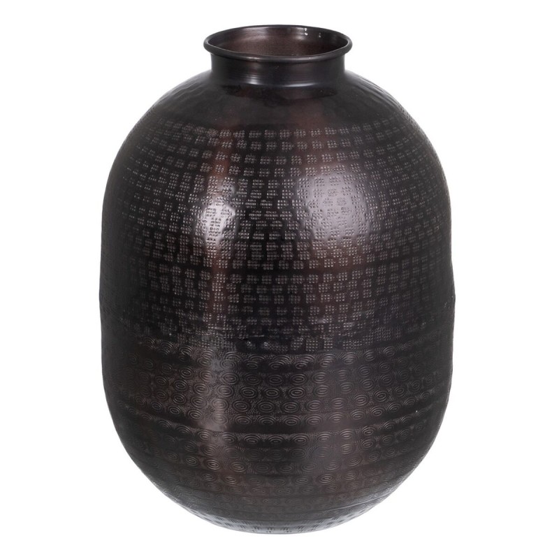 Vase 26,5 x 26,5 x 36 cm Black Aluminium