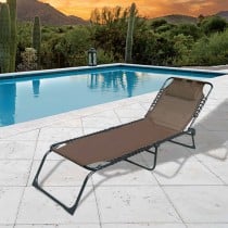 Sun-lounger Marbueno Brown 190 x 27 x 58 cm