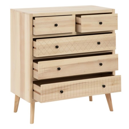 Chest of drawers MARIE 85 x 40 x 95 cm Natural Wood DMF