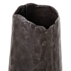 Vase Gris Aluminium 14 x 14 x 26 cm