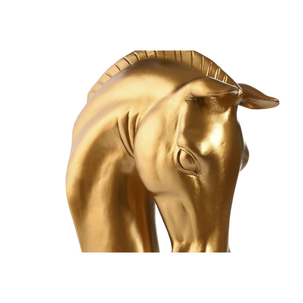 Wall Lamp Home ESPRIT Black Golden Horse 220 V 18 x 21,5 x 50,5 cm (2 Units)