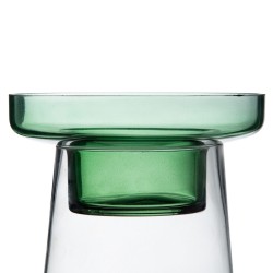 Bougeoir 16,5 x 16,5 x 35 cm Vert verre