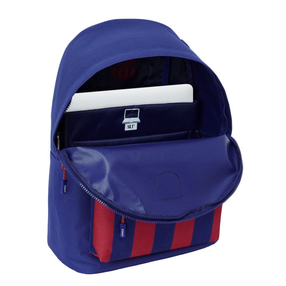 Sacoche pour Portable F.C. Barcelona 24/25 Bordeaux Blue marine 31 x 41 x 16 cm 14,1"