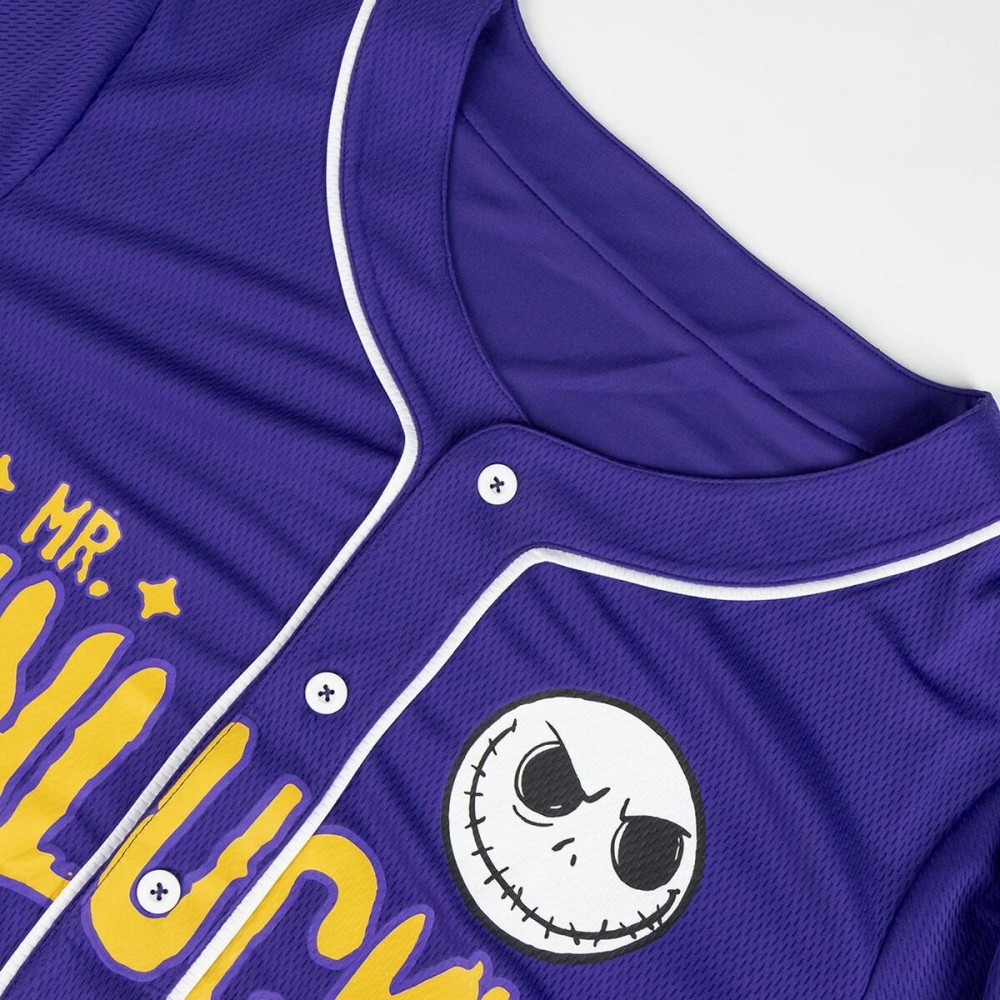 Maillot de Corps de Sport à Manches Coupe The Nightmare Before Christmas Baseball Unisexe