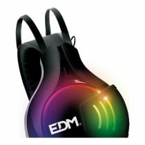 Gaming Headset mit Mikrofon EDM 07752 for players Schwarz