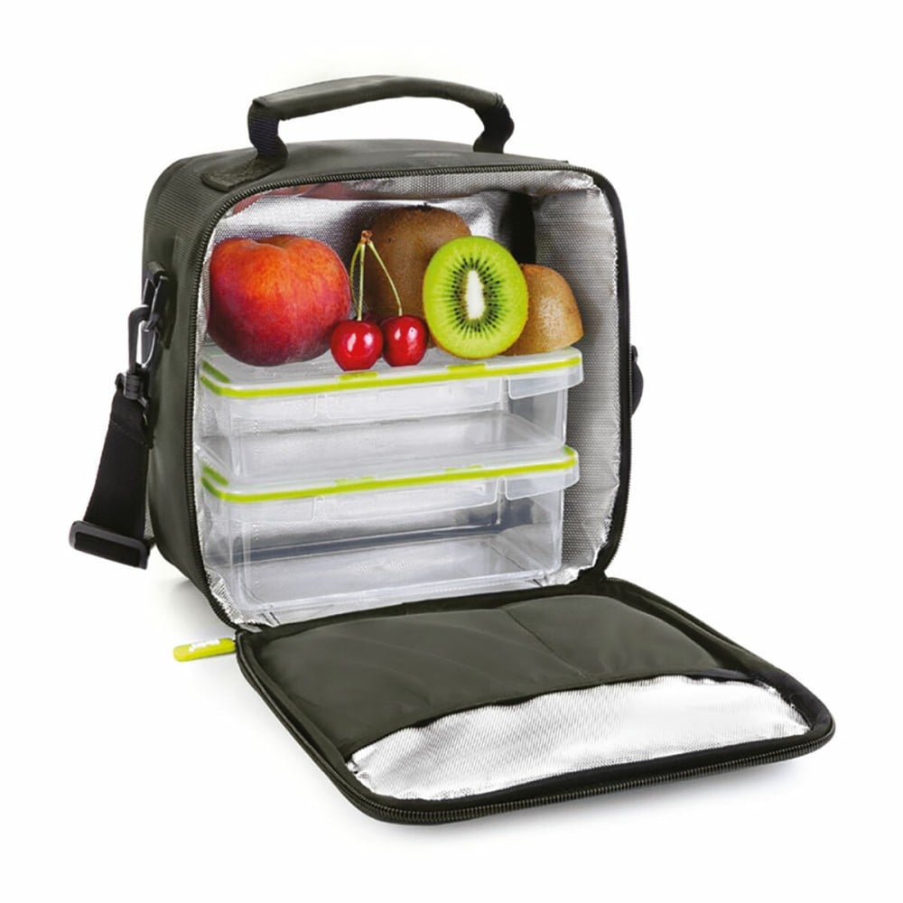 Porte-petit déjeuner Thermique Ibili 753450 Noir Polyester 600 ml 800 ml 21 x 12 x 22 cm