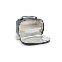 Porte-petit déjeuner Thermique Ibili 753401g Gris Polyester Verre Borosilicaté 21 x 13 x 14 cm